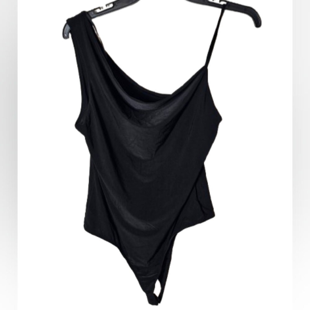 21 Saints Black Polyester And Spandex Body Suit Womens Size Large NWT